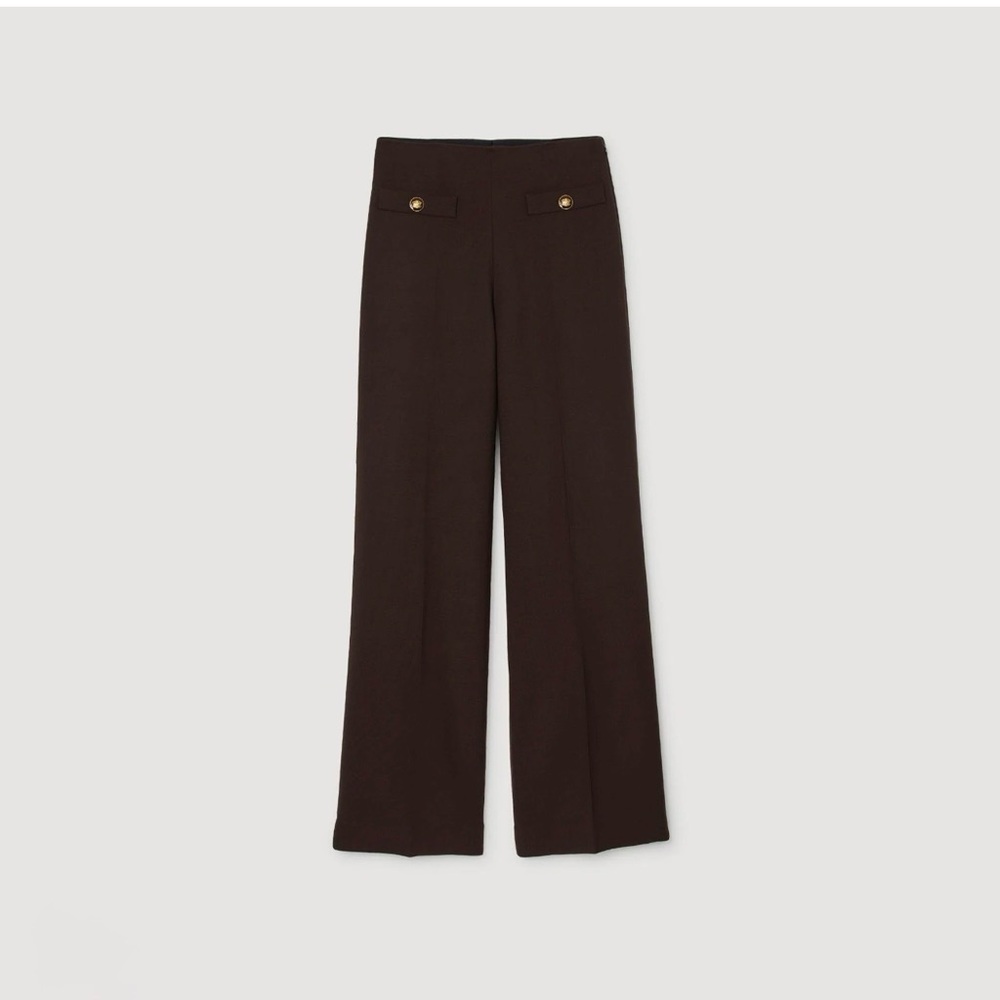 Sandro FLARED TROUSERS NWT - Picture 4 of 7